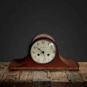 Αντίκα ρολόι τζακιού Seth Thomas, αρχές 20ού αιώνα, λειτουργικό με ξύλινη βάση και μηχανισμό με εκκρεμές