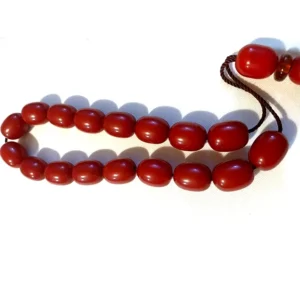 Χειροποίητο κομπολόι από κόκκινη μαστίχα 65γρ παλαιάς κοπής