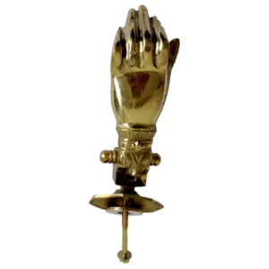 Παλιό Μπρούτζινο Ρόπτρο Χειρολαβή 23εκ Μασίφ